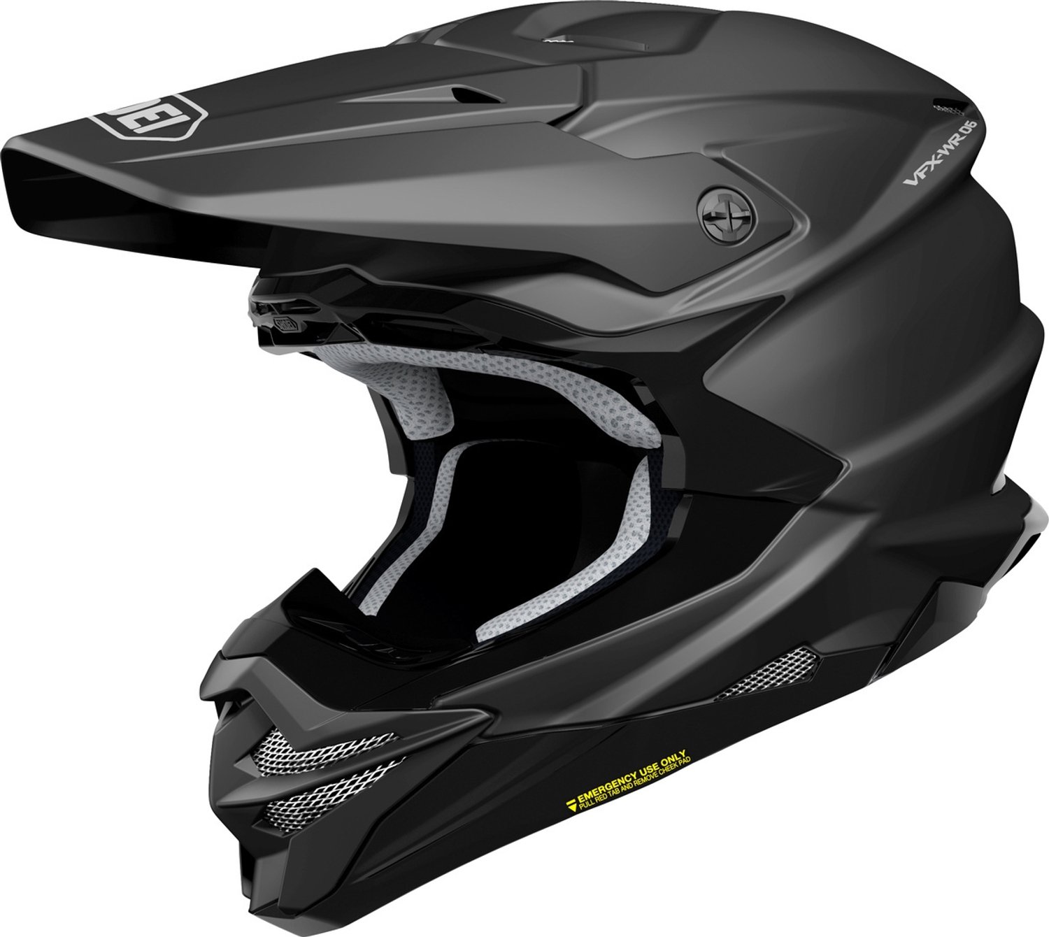 Shoei VFX-WR 06 Mat Zwart Crosshelm - Helm