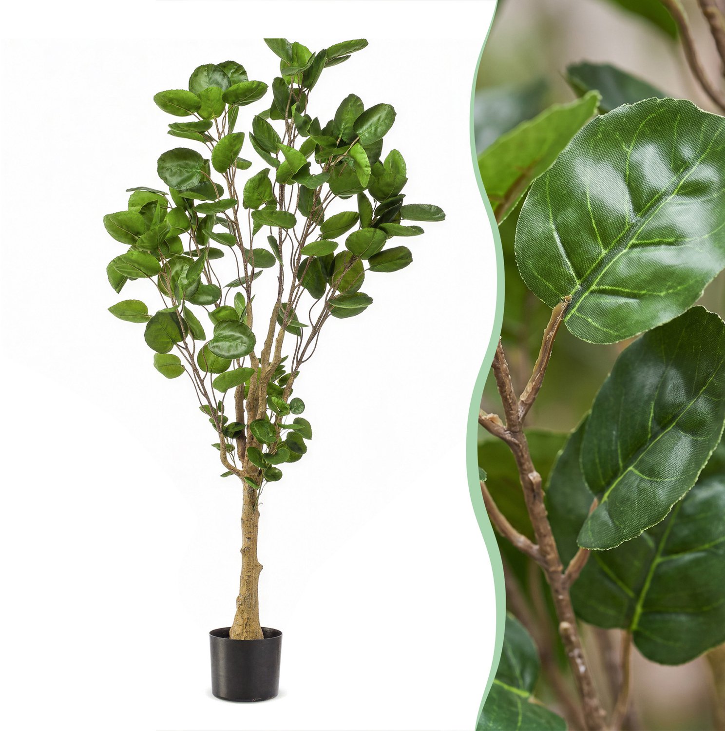 Green Harmony Plants Kunstplant - Polyscias - Aralia - 150 cm Bruin