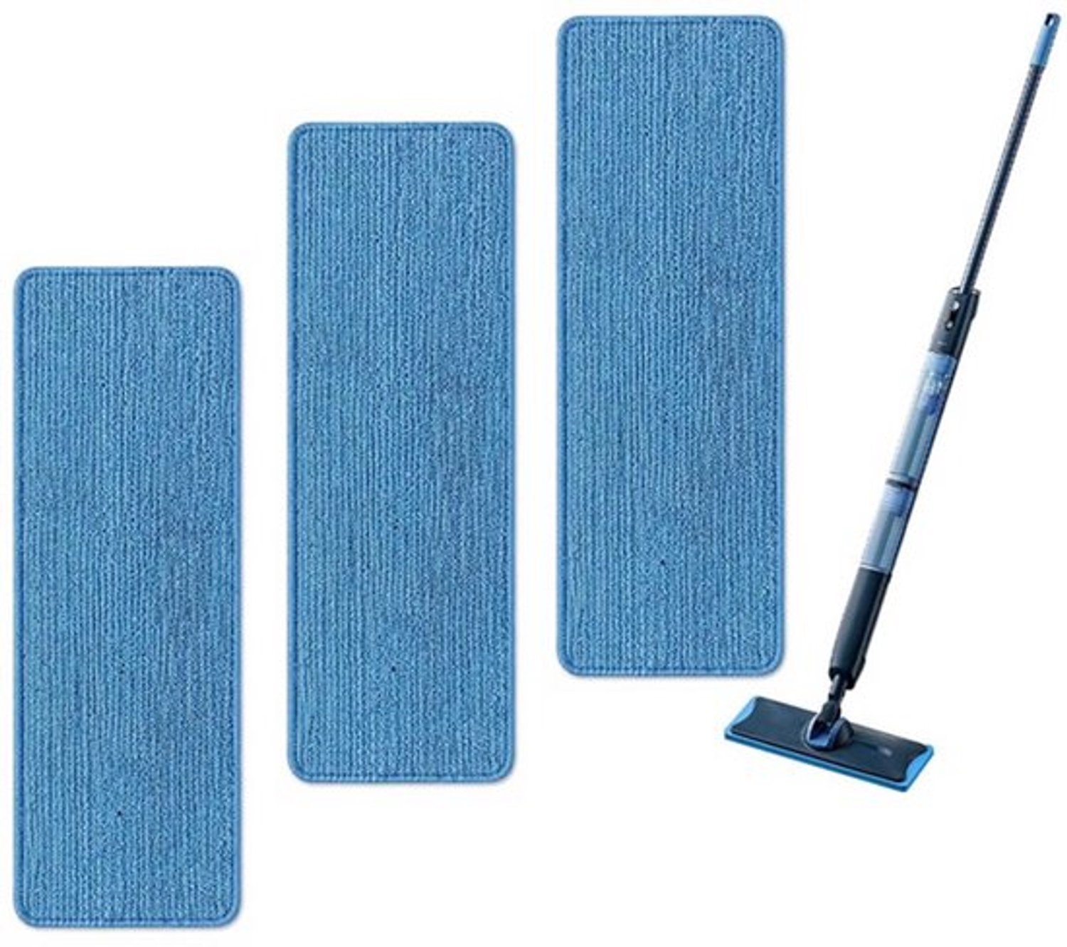3 stuks - Herbruikbare Dweilpads - geschikt voor Philips OneUp 3000 & 5000 Series Mop - Vervangende Vloerreinigingspads - FLP00001 Vervangende dweilkop- Wasbare Microvezel Reinigingspads accessoires