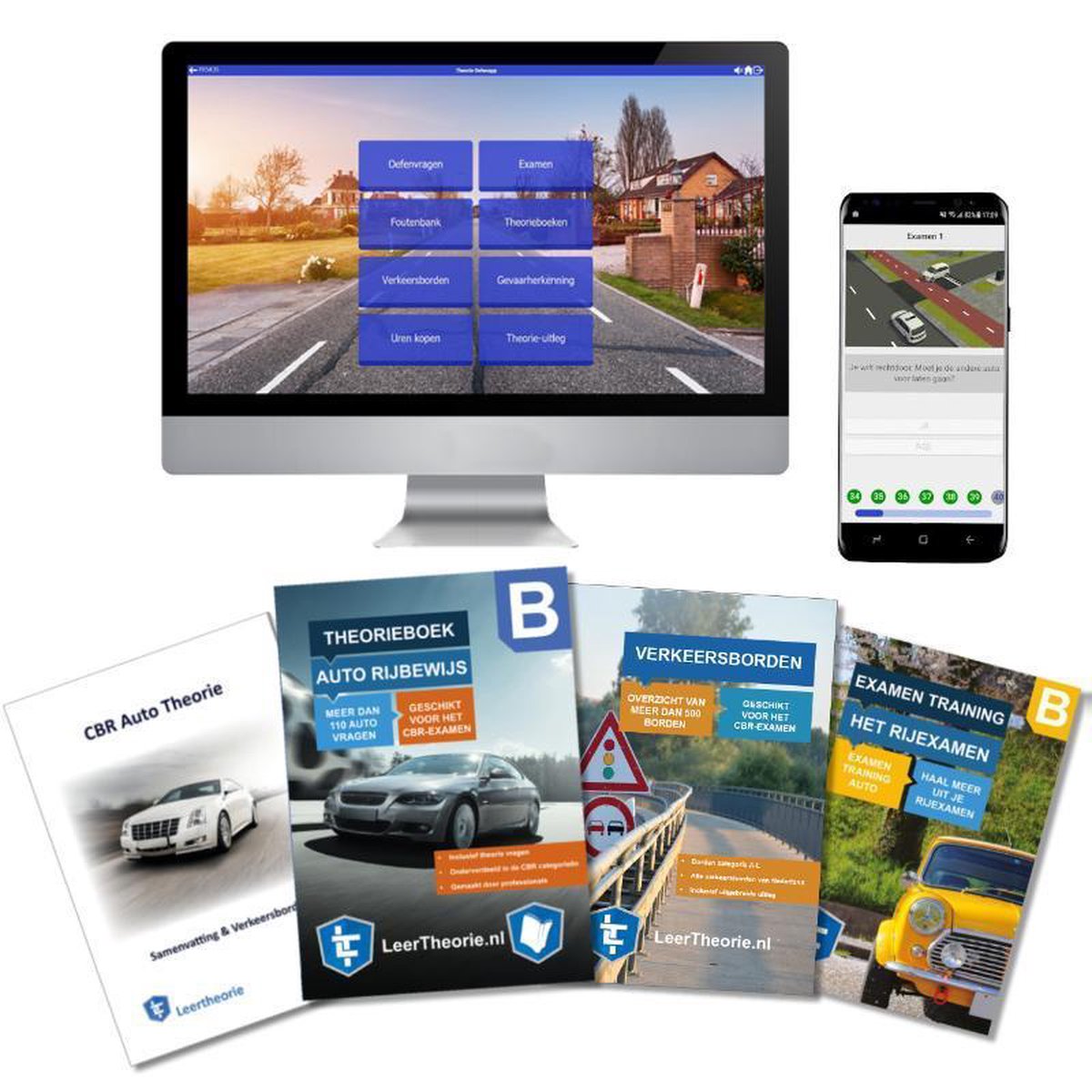 AutoTheorieboek 2021 Rijbewijs B | Auto Theorieboek | Auto Theorie Samenvatting | Verkeerborden over