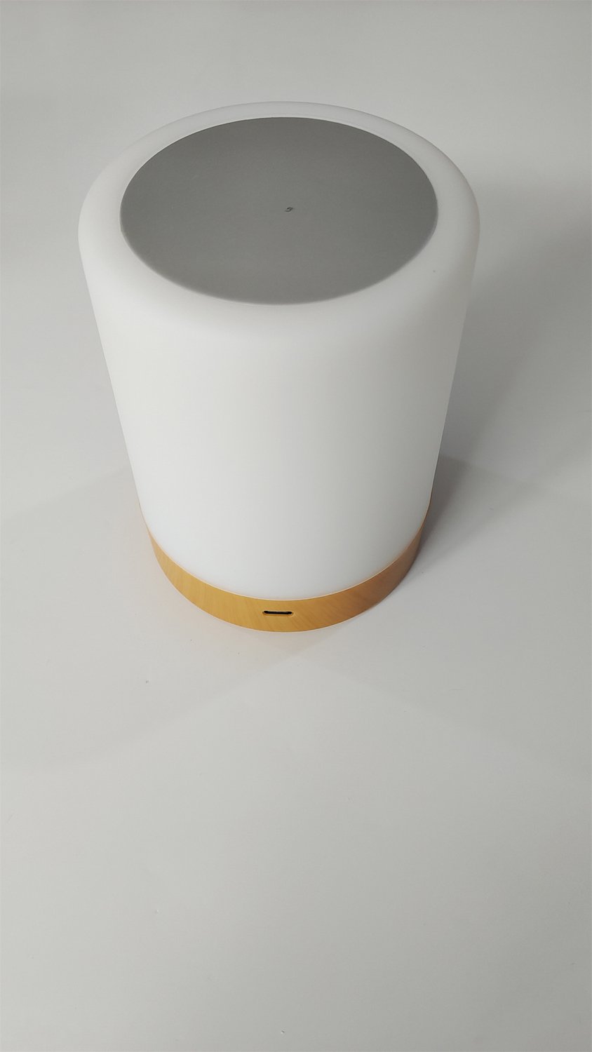 LED-nachtlampje - RGB-sfeerverlichting - Nachtlampje - Bureaulamp - Aanraakgevoelige dimfunctie - 7 kleuren - Creatief houtnerfdesign - USB-oplaadbaar — afbeelding 2