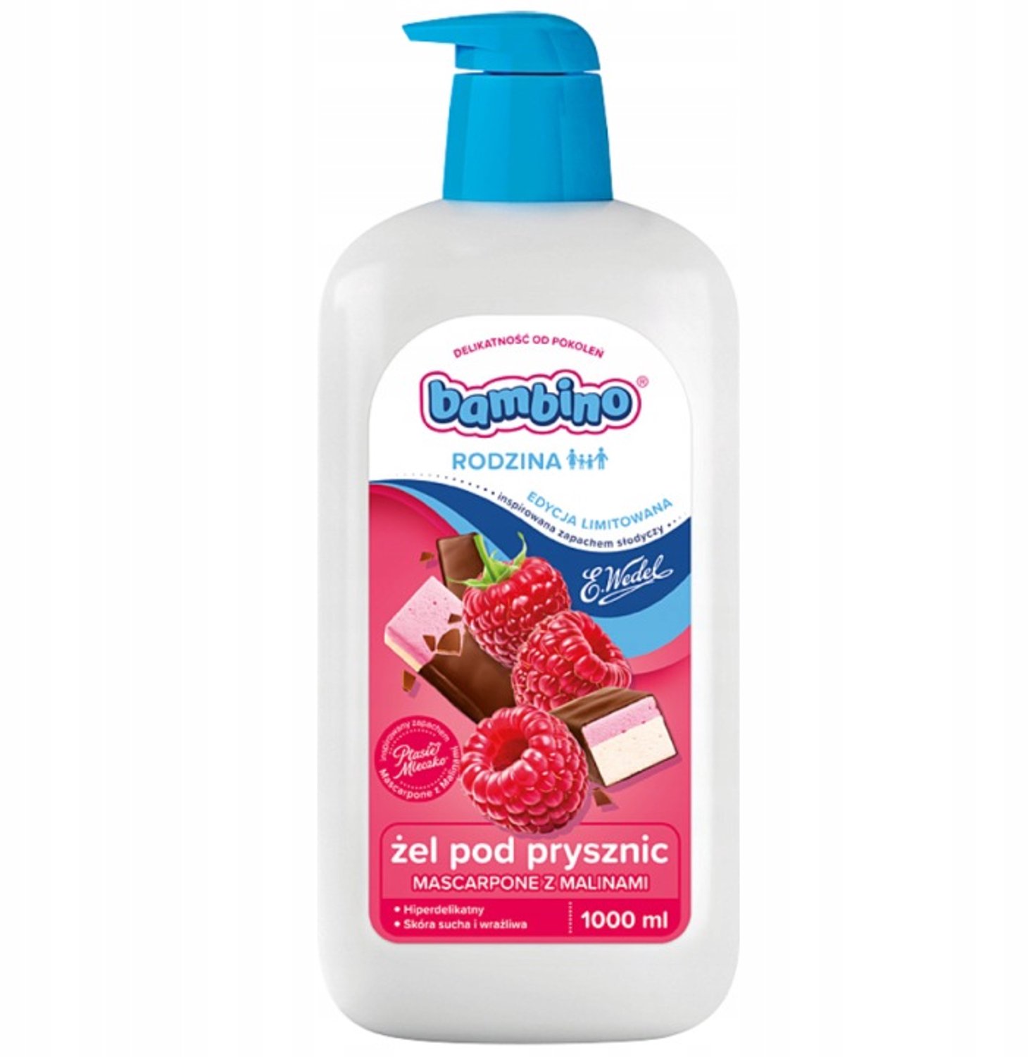 Bambino Rodzina & Wedel Mascarpone met Frambozen Douchegel – 1000 ml
