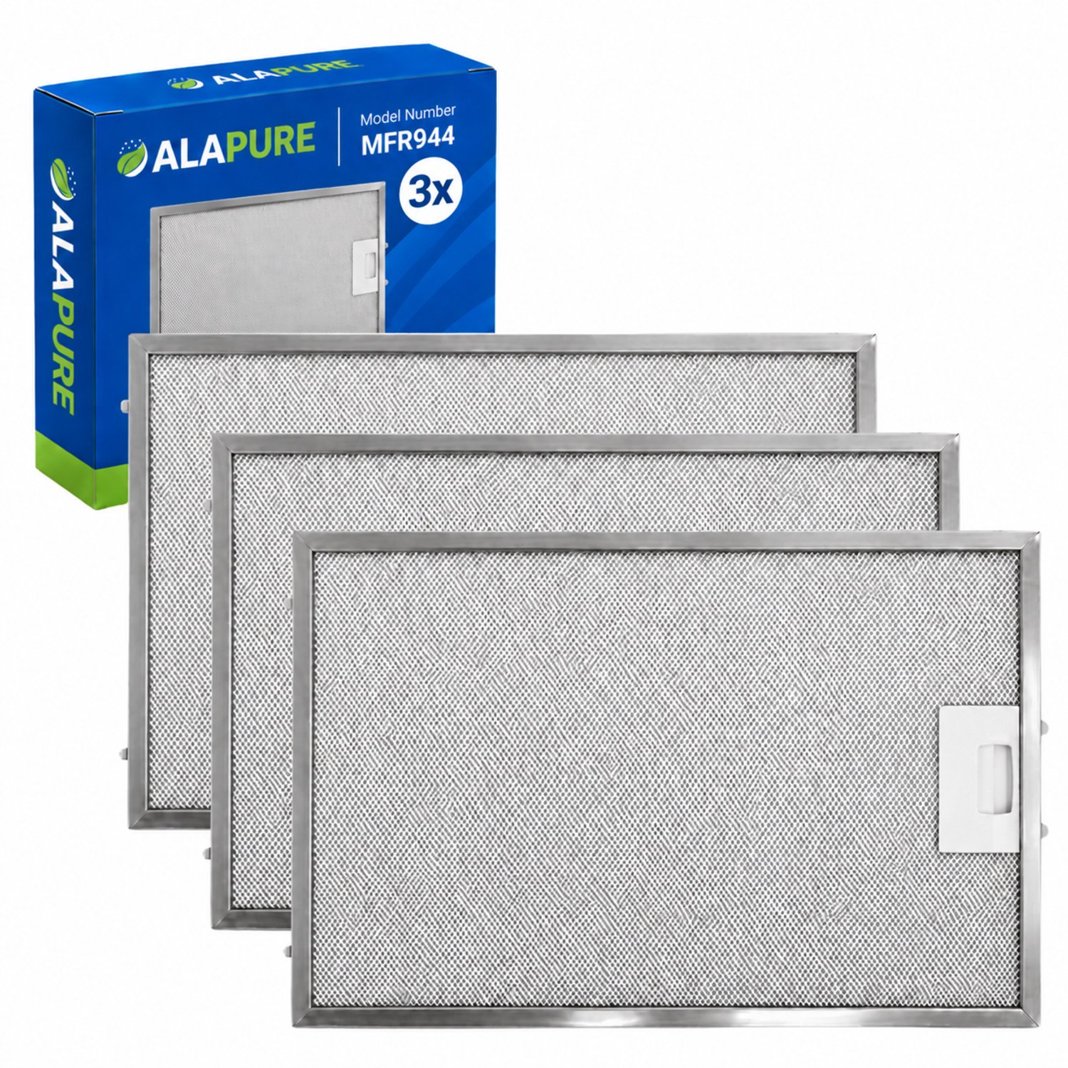 3x 944 voor Miele Metaalfilter 8270321 375x280.5x9