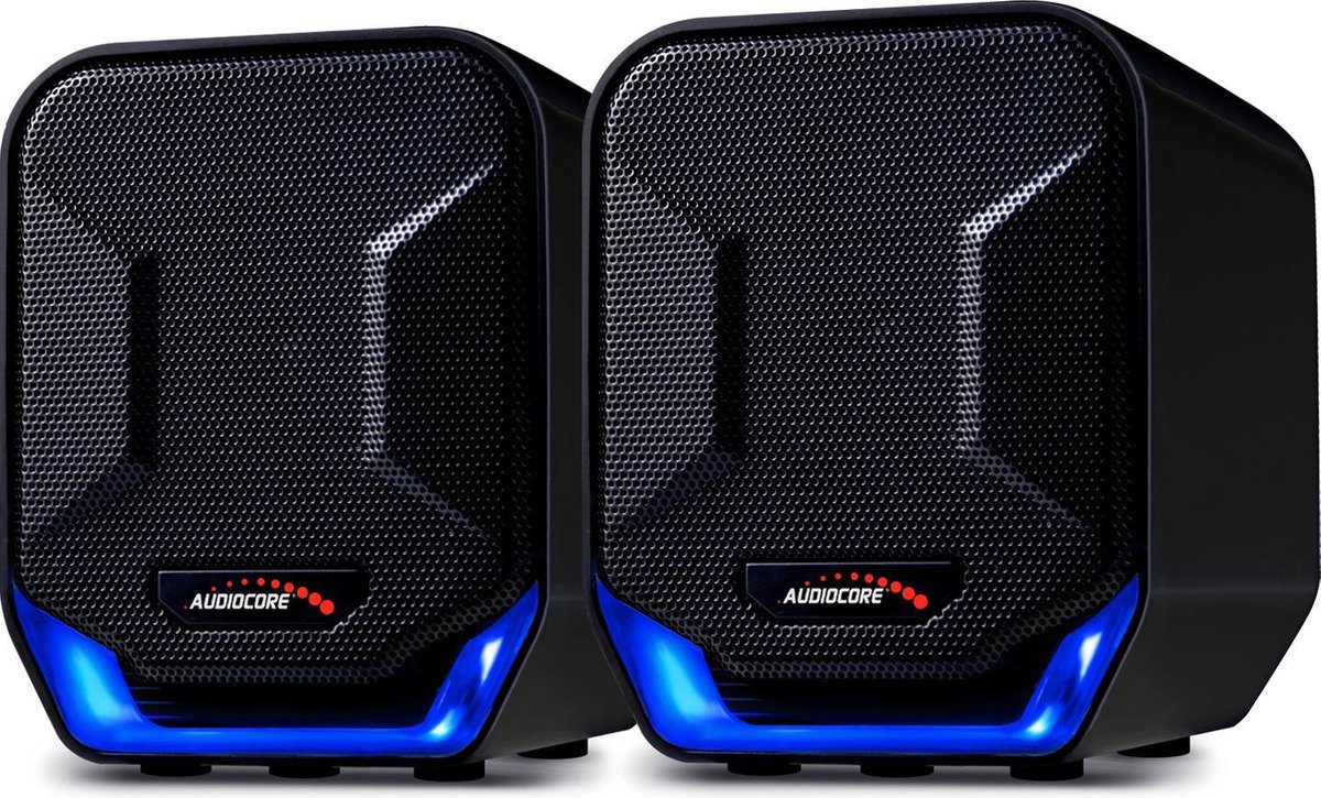 Stereo Luidsprekers Audiocore AC865 compacte luidsprekers voor computers laptop en notebook