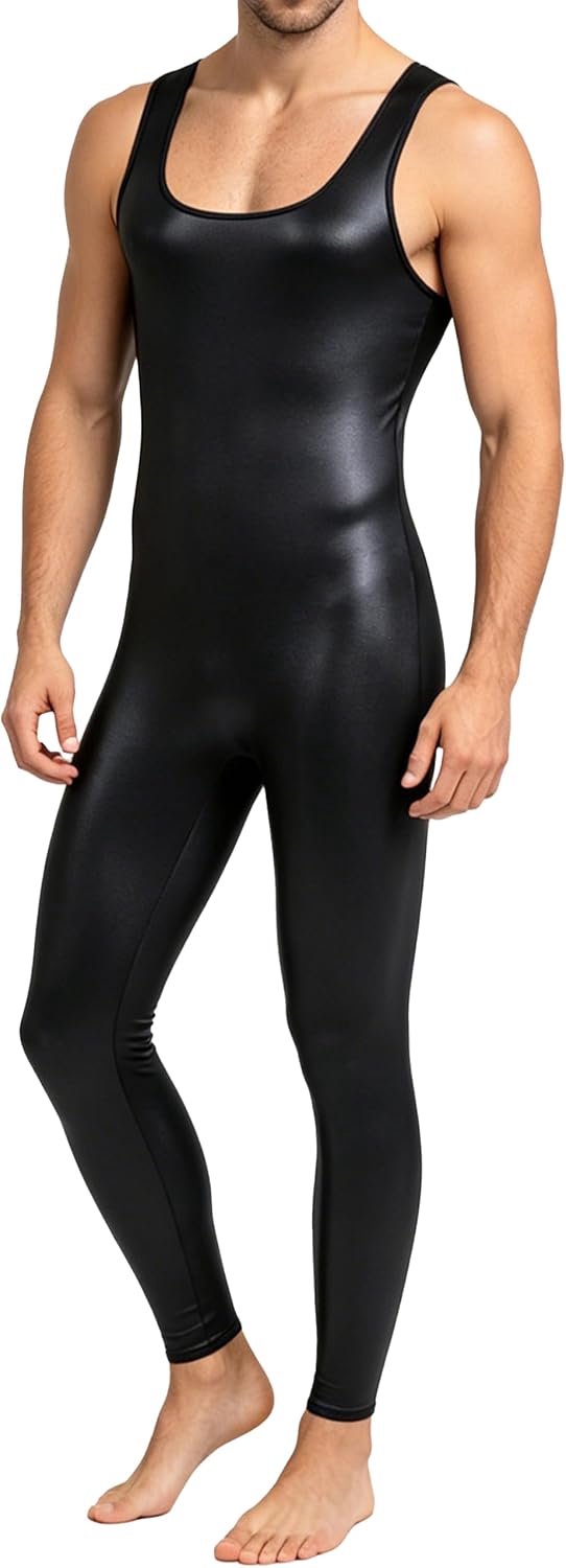 Jumpsuit Sexy Lederen Body Stretch Playsuit Festival Outfit