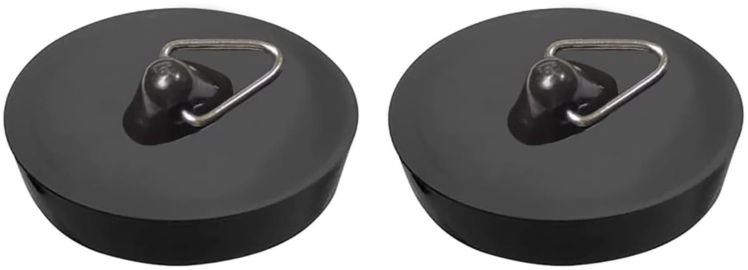 Set van 2 Rubber Afvoerstoppers voor Wastafel en Badkamer