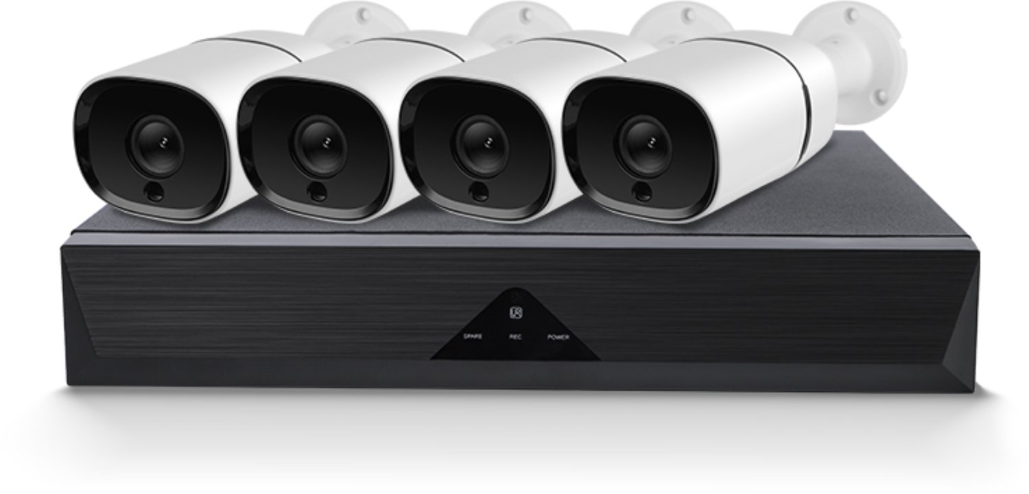 Beveiligingscameraset - 4 camera's - Nachtzicht - Persoonsdetectie - Ethernet - Jortan Tech