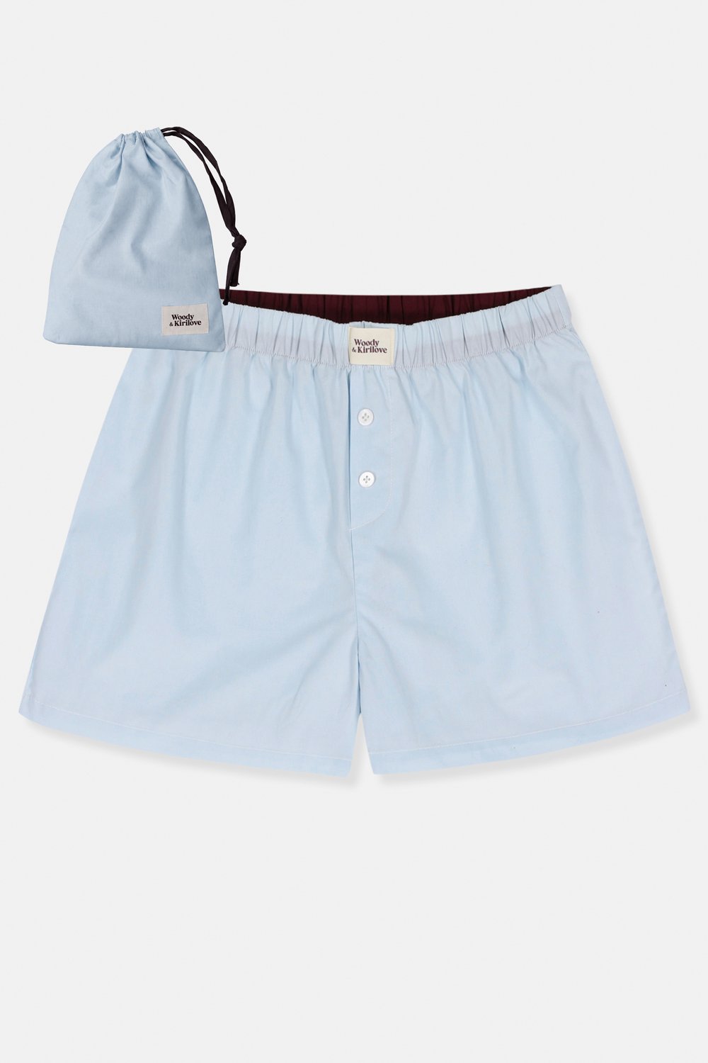 Woody x Kirilov Dames Slaapshort - blauw