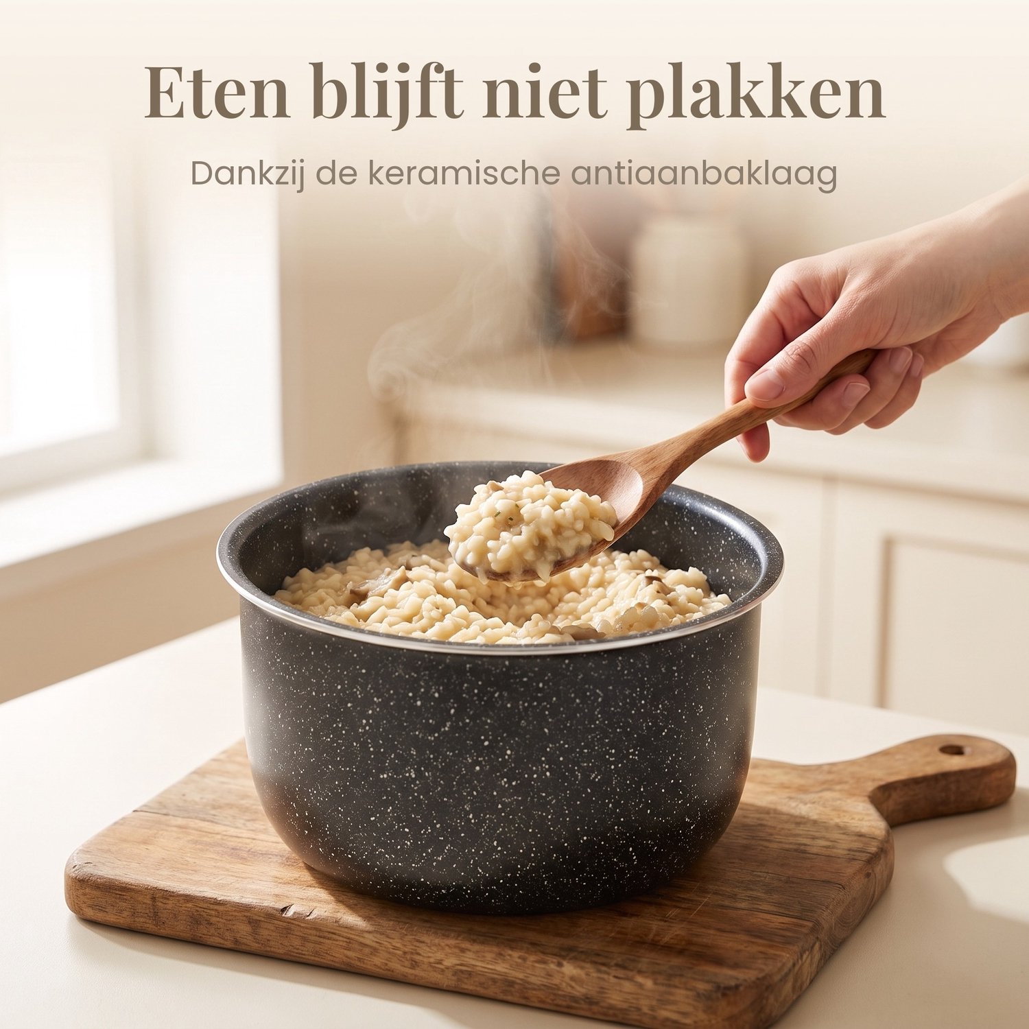 Fornello Keramische Binnenpan 6L - PFAS-vrij - Vervangende Pan - Geschikt voor Fornello Multicooker, Rijstkoker & Slowcooker – foto 4