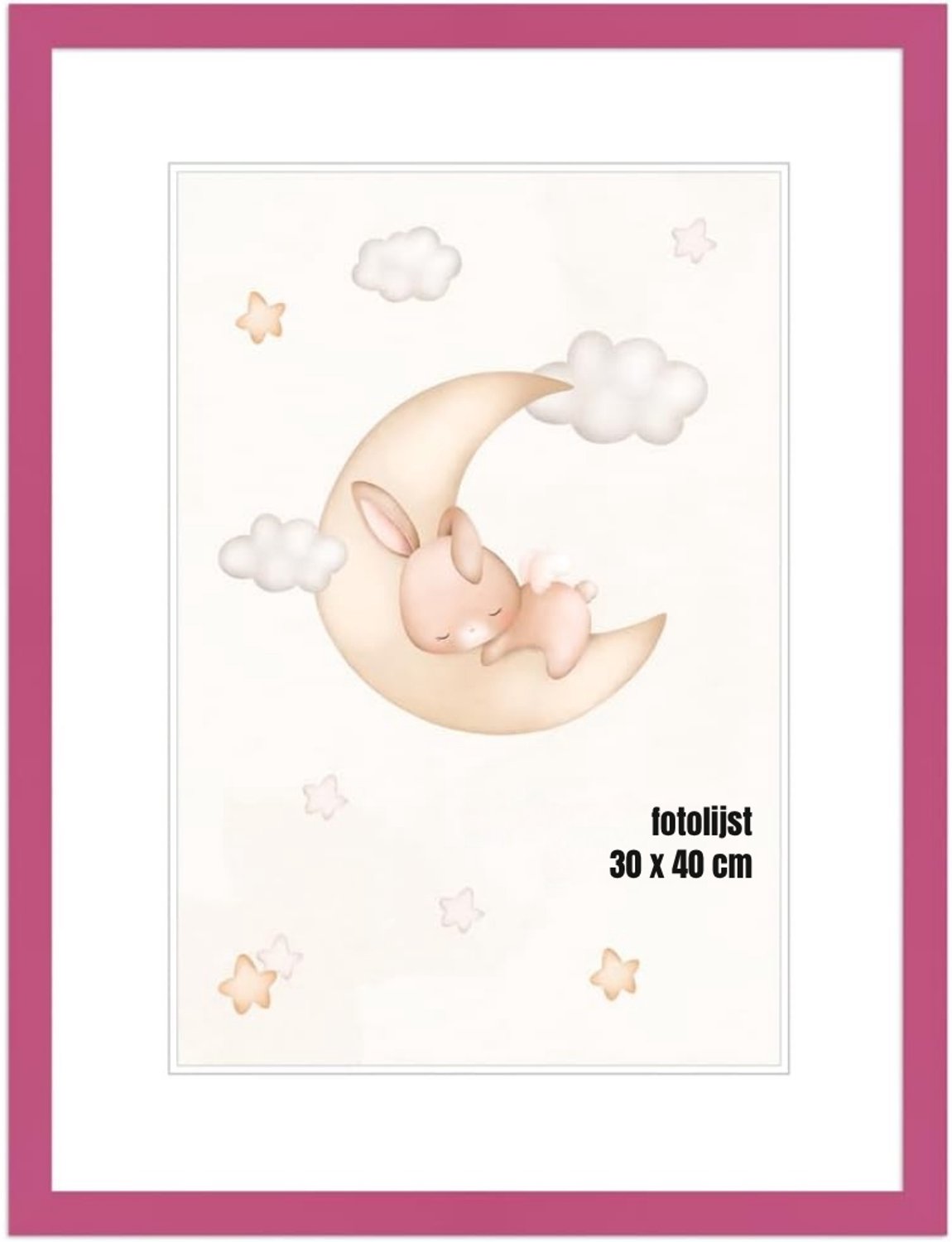 Wissellijst Kindertekening - Fotolijst - Luxe fotolijst voor kindertekeningen - Kunstlijst - Wissellijst – Tekeningen – A4 - Roze- 30 cm x 21 cm x 1 cm