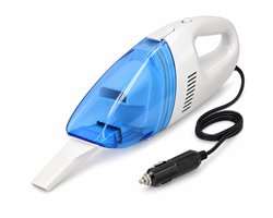 Cheqo® Autostofzuiger 12V - Kruimeldief Auto met Sigarettenaanstekerplug - Handstofzuiger met Lang Snoer - Kruimelzuiger met Kierenmondstuk - Mini Stofzuiger - Autoaccessoires - Auto Interieur Schoonmaken