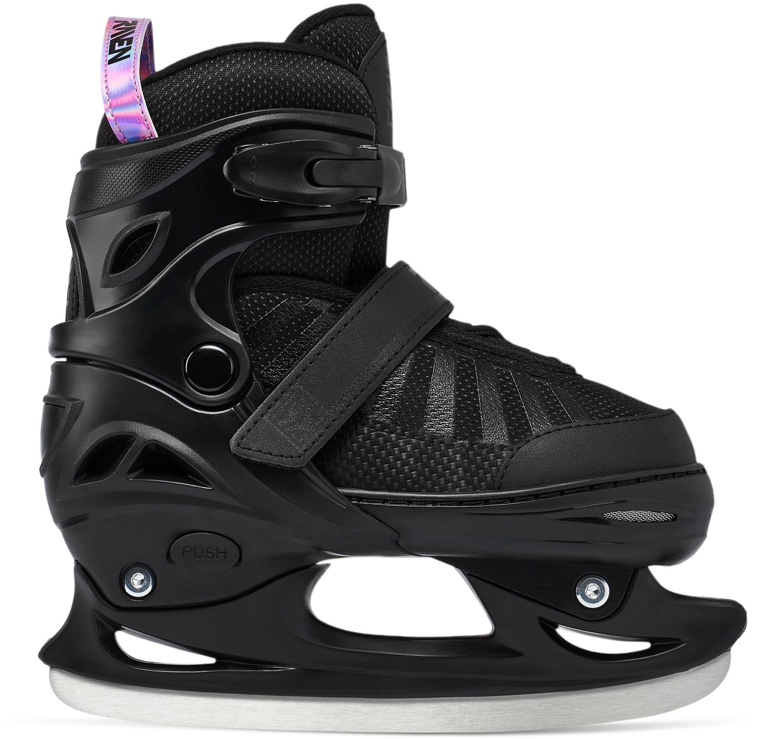 Raxen Oxen 2-in-1 set: Skeelers en ijshockeyschaatsen /Neo Chrome 34-37 Zwart
