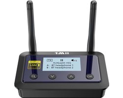 B03Pro+ Bluetooth-zender en -ontvanger met LCD-display voor tv en hifi