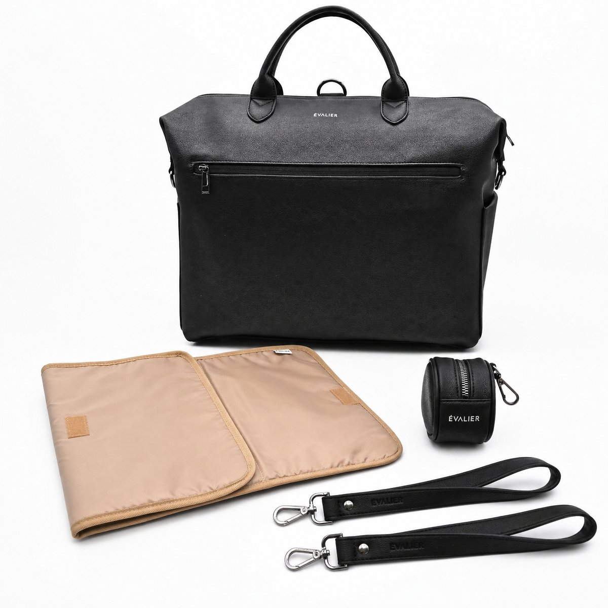 Luiertas - Rugtas - Verzorgingstas - Buggytas - Schoudertas - Laptoptas - Reistas - Grote opbergvakken - Geïsoleerde flessenvakken - Organizer - Verschoonmat - Flessenhouder - Kolftas