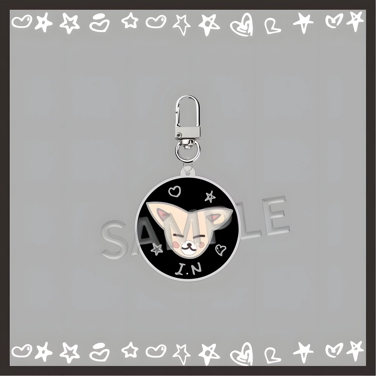 KPOP Stray Kids SKZ I.N Acrylic Keyring SKZOO Face [Sleutelhanger]