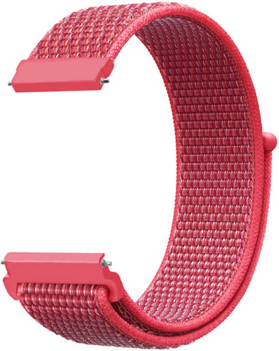 KELERINO. Nylon bandje geschikt voor Samsung Galaxy Active / 42 MM - Rood