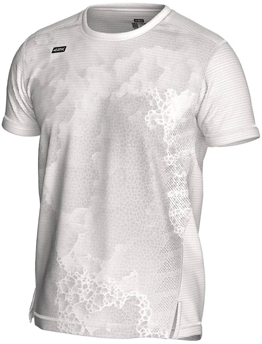 42k Running Deep T-shirt Met Korte Mouwen Wit M Man