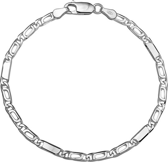 GLAMS - Bracelet Oeil de faucon 2,9 mm 18 cm - Argent