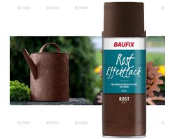 BAUFIX Roesteffect Spuitlak 400 ml – Realistische Roestlook – Decoratieve Roestverf Spray voor Metaal, Hout & Kunststof – Binnen & Buiten