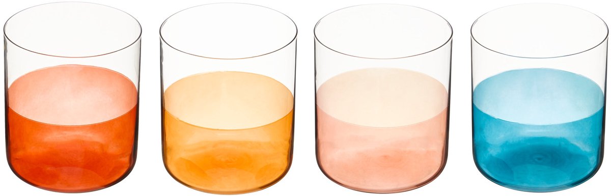 Secret de Gourmet Homy Waterglazen - Set van 4 stuks - 35cl - Multi