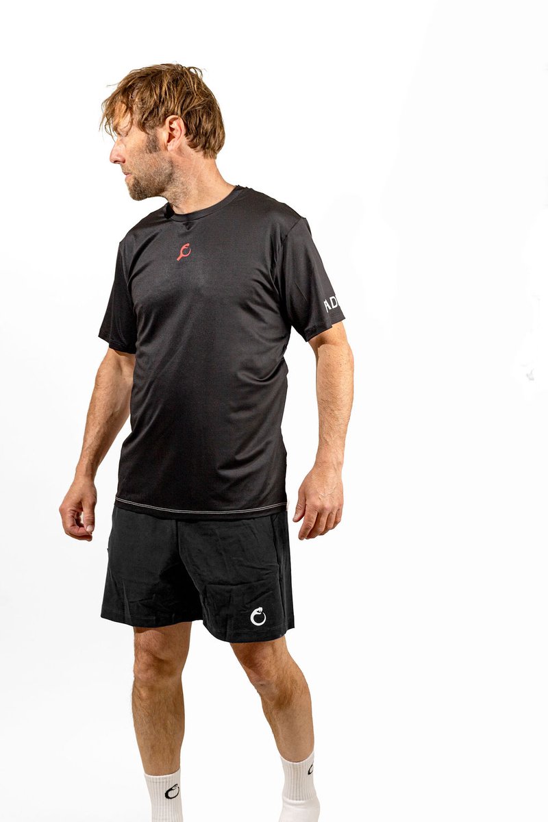 PUNTAZO Padel T-shirt Heren Sportshirt Small rood Korte mouw