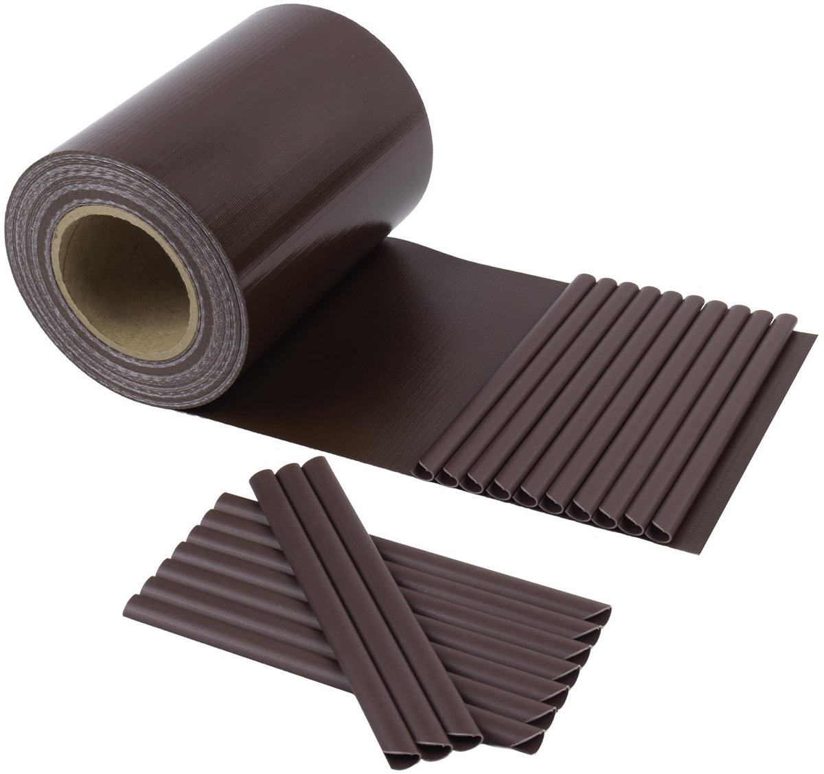 Elzusha - PVC Privacyscherm Strips - 35m x 19cm, Bruin