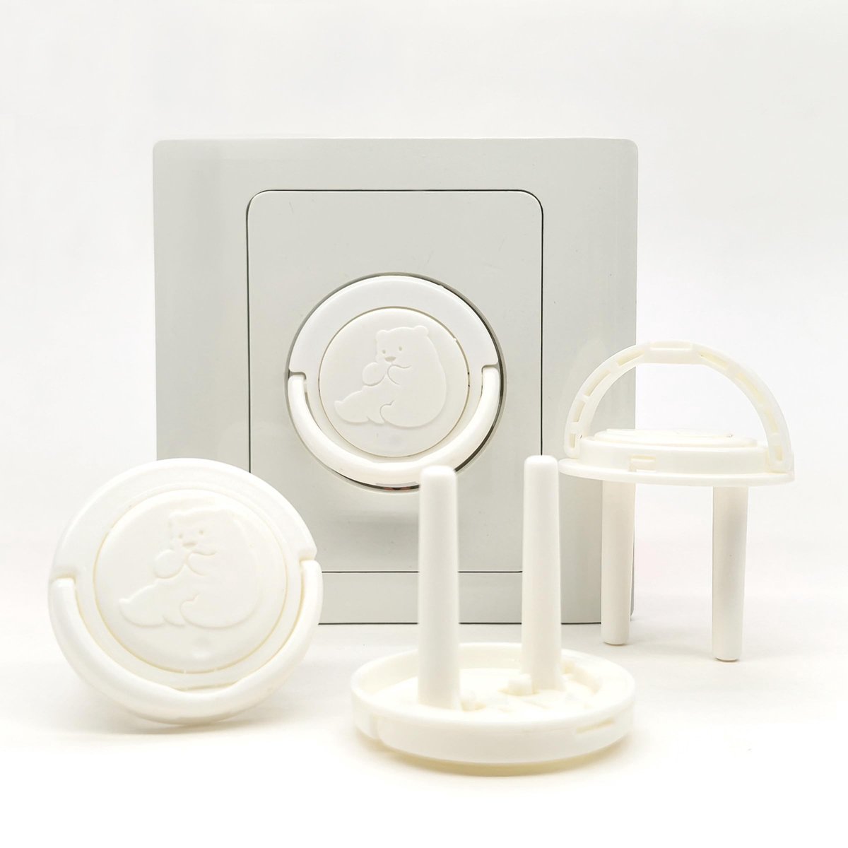 Elzusha - F-type Stopcontactafdekking - 12 Stuks - Berenmotief