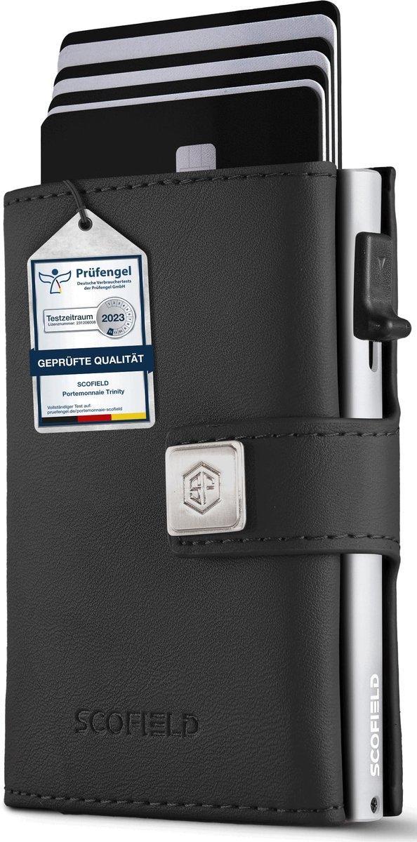Elzusha - Slim Wallet - Met Muntvak en Bescherming - Voor Mannen