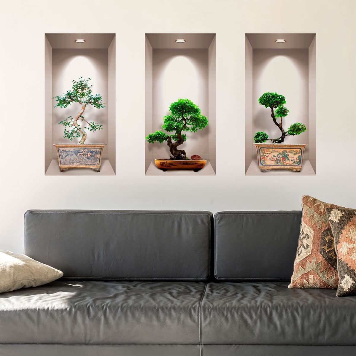 Elzusha - 3D Wandstickers - Japanse Bonsai - 60 x 90 cm