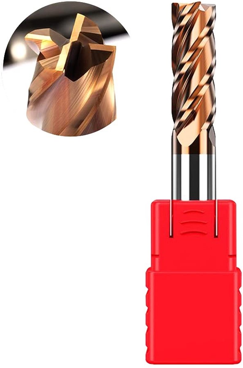 Elzusha - Tungsten Carbide Shank Cutter - 8mm met AlTiN Coating