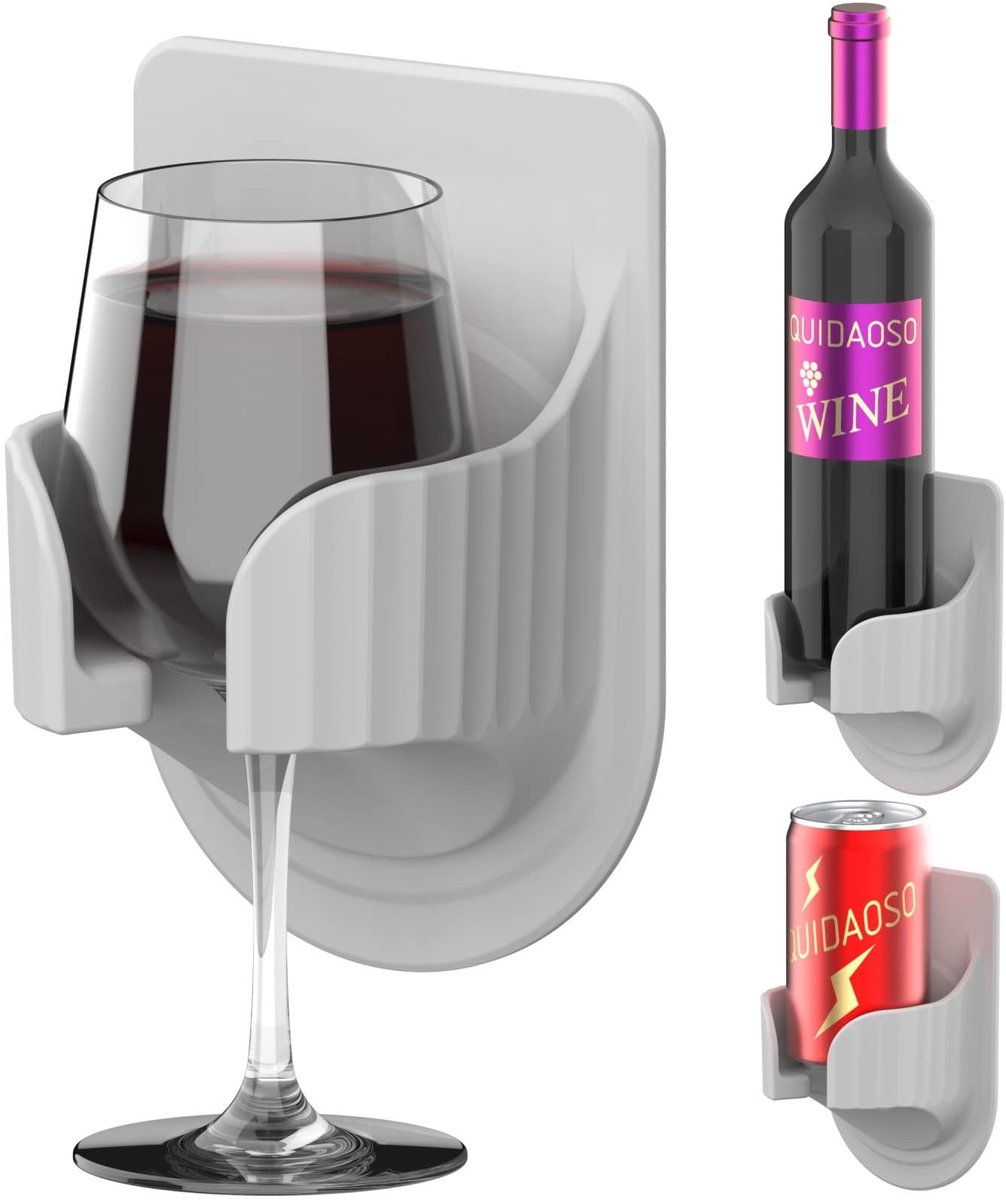 Elzusha - Wandgemonteerde Glas Houder voor Badkamer en Motorhomes