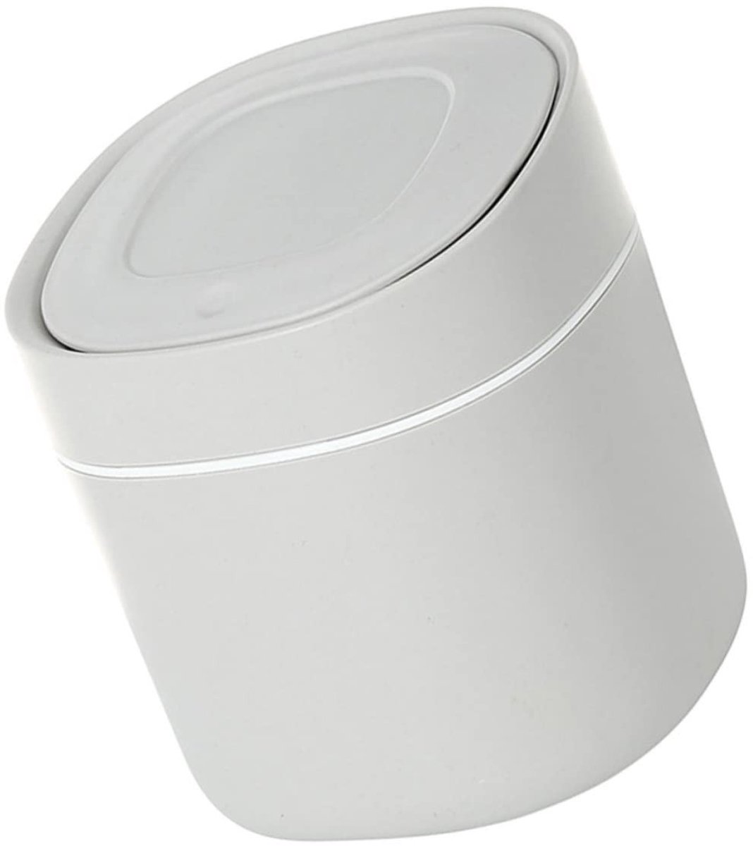 Elzusha - Lichtgrijze Compacte Prullenbak voor Bureau of Auto