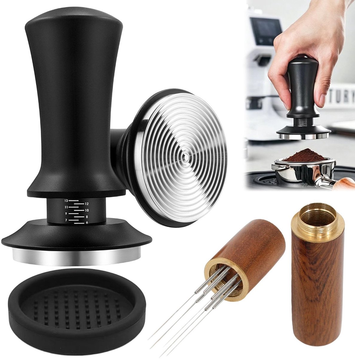 Elzusha - Set van 3 koffiestokjes - Voor de perfecte espresso