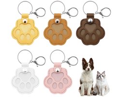 Elzusha - Sleutelhanger met 3 Stuks - Dierenhaar Bewaarbox Rosa