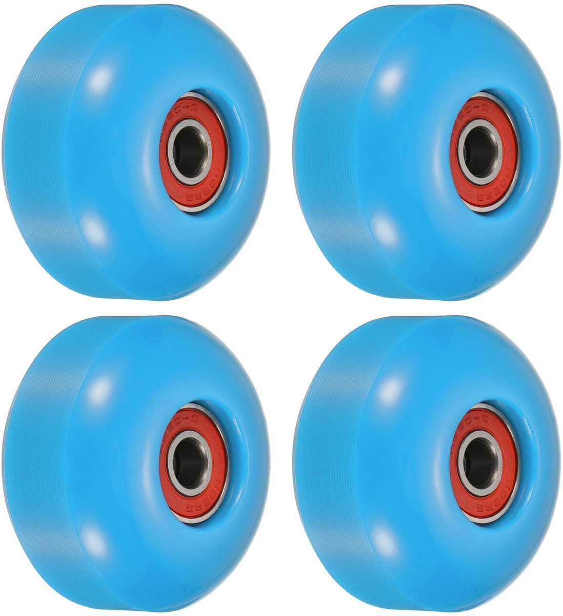 Elzusha Skateboardwielen met ABEC-9 Lagers 4-Pack Blauw