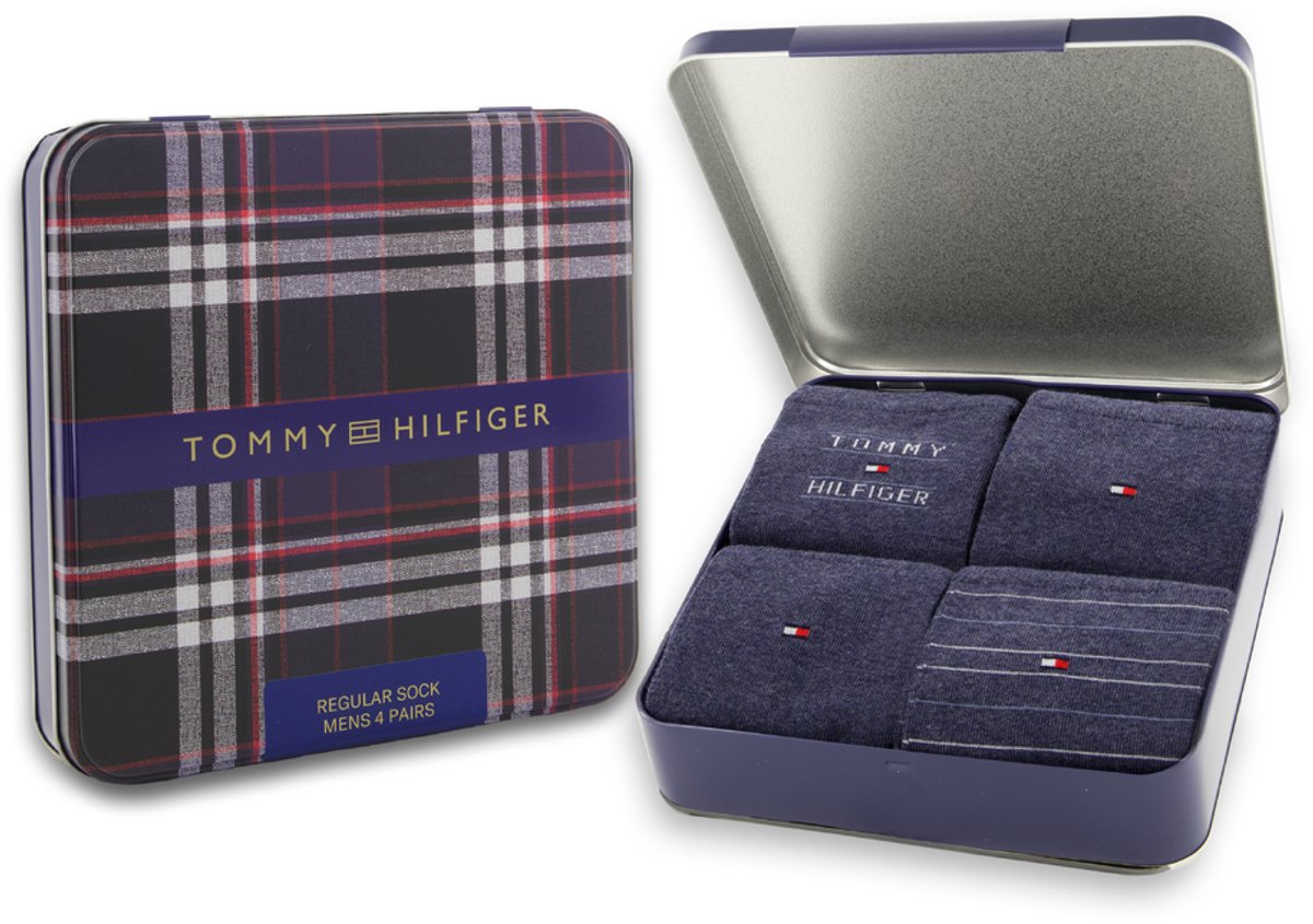 Tommy Hilfiger Giftbox Herensokken 4-pack Jeans