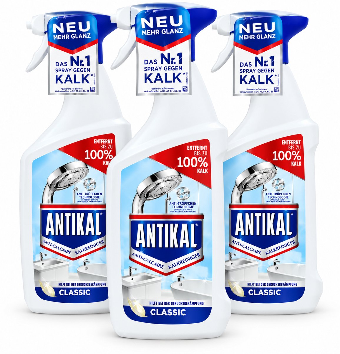 Antikal Original Spray - Om Tot 100% Kalkaanslag Te Verwijderen 3 x 750 ml