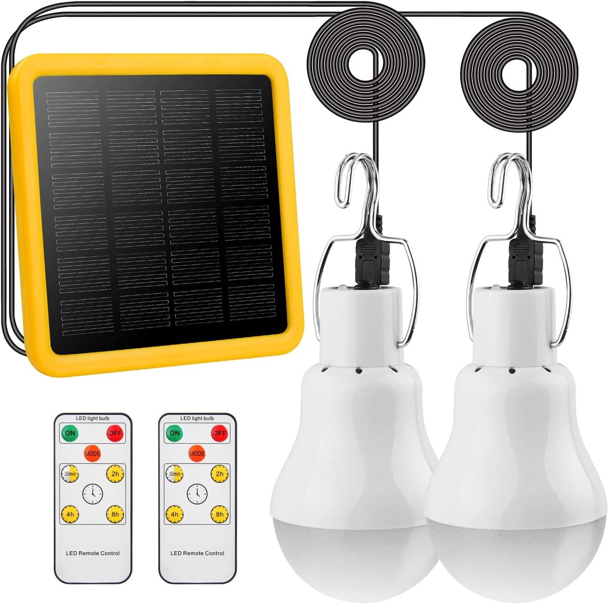 Zonne-energie Lampen met Afstandsbediening - Solarlamp met Afstandsbediening - Oplaadbaar - Voor Binnen en Buiten