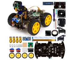 SyncGear 4WD Robot Bouwpakket - Programmeerbare Robot - DIY - Raspberry Pi - Python & Linux - Bluetooth & Camera