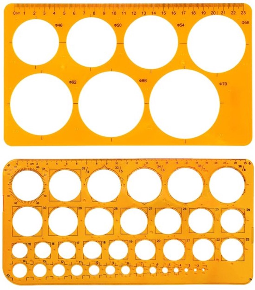 NTHProducts - Quilling Template - Cirkel Sjablonen - Duurzaam en Transparant - 2