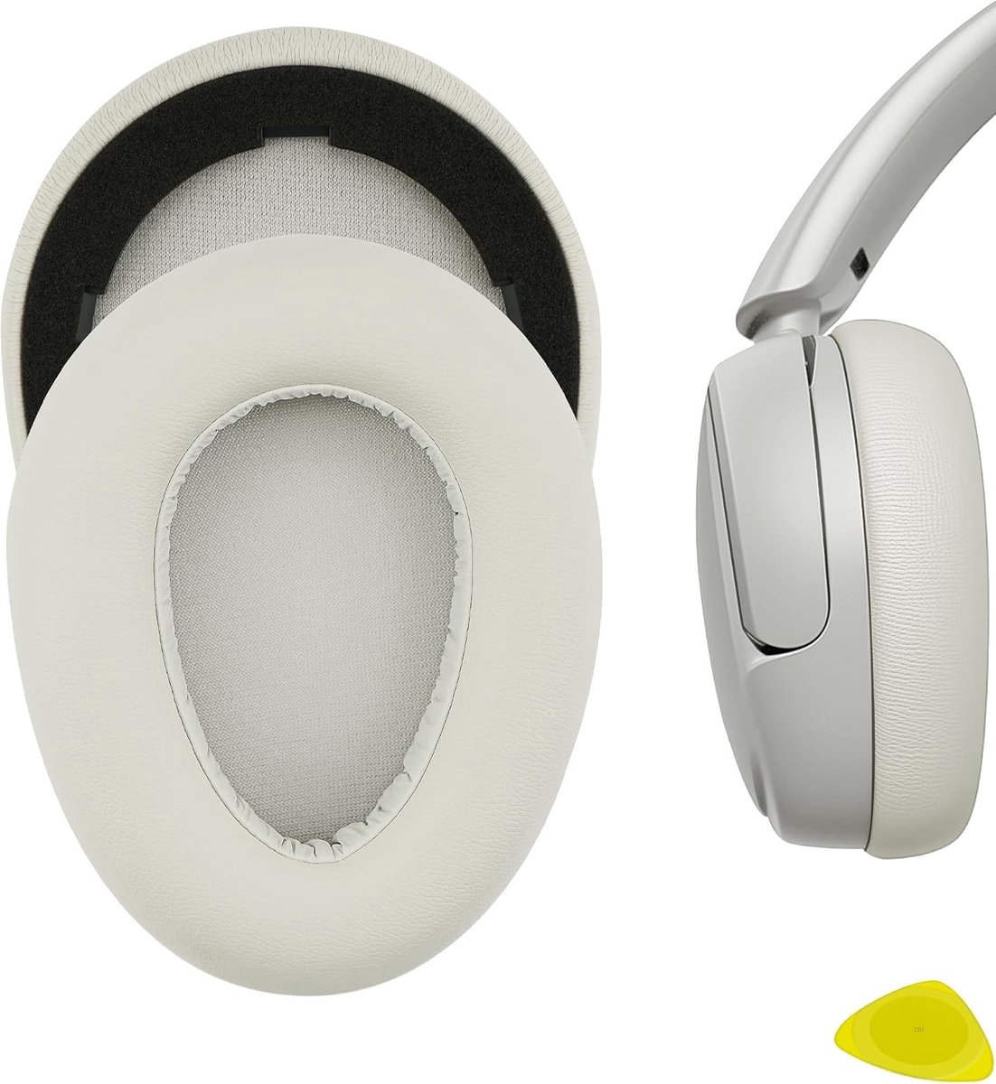 Vervangende oorkussens voor JLab JBuds Lux ANC draadloze hoofdtelefoons - Comfort, Geluidisolatie en Duurzaamheid (Cloud White)