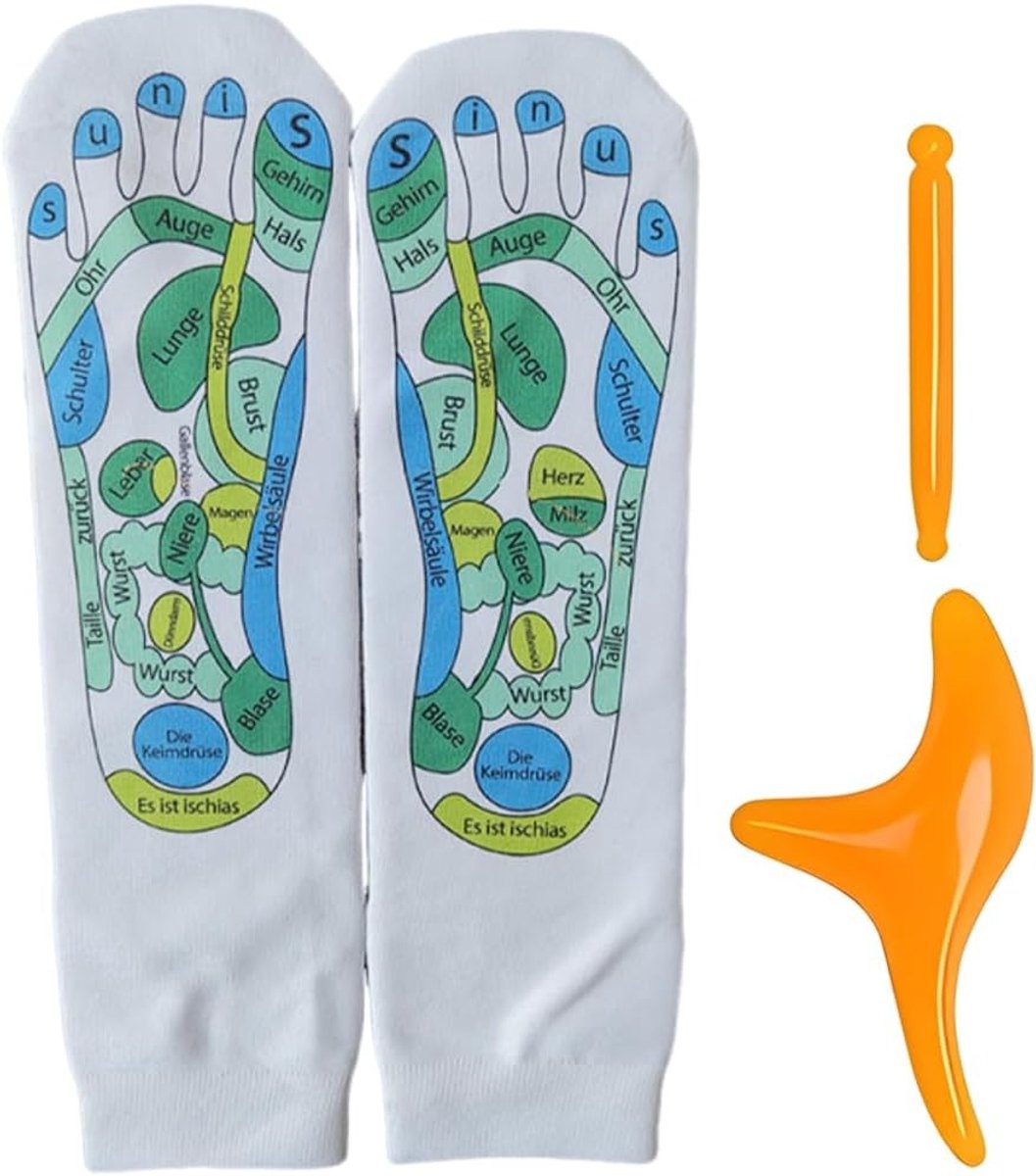 Voetmassagesokken met Acupressure voor Reflexologie en Ontspanning, Geschikt voor Dames en Heren