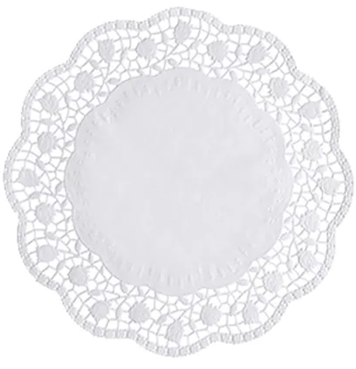 100 Taartranden rond Ø 28 cm wit