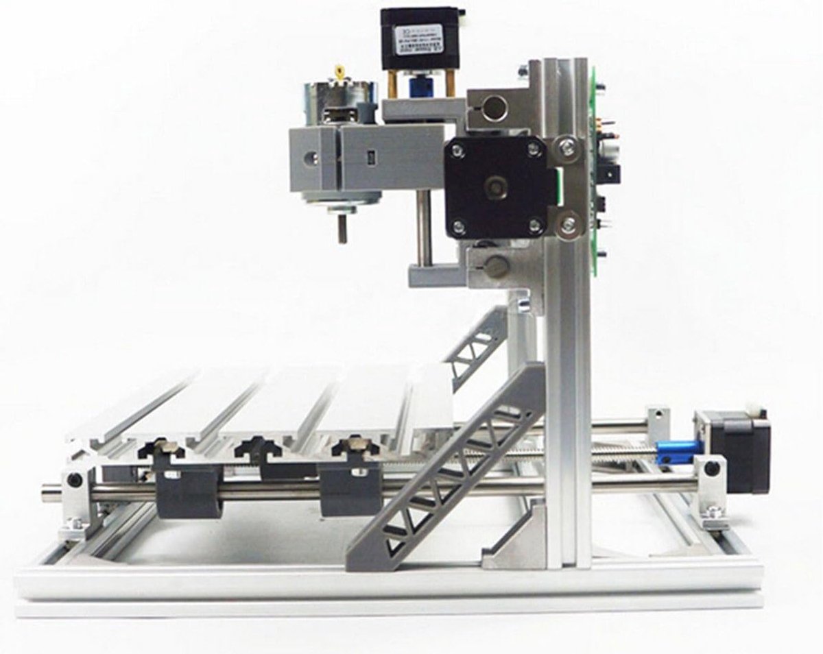 CNC Lasergravure Router - Met Controller Add 10W Laser - 30x18x4,5 cm Werkgebied - Metaal En Hout - Desktop CNC Machine