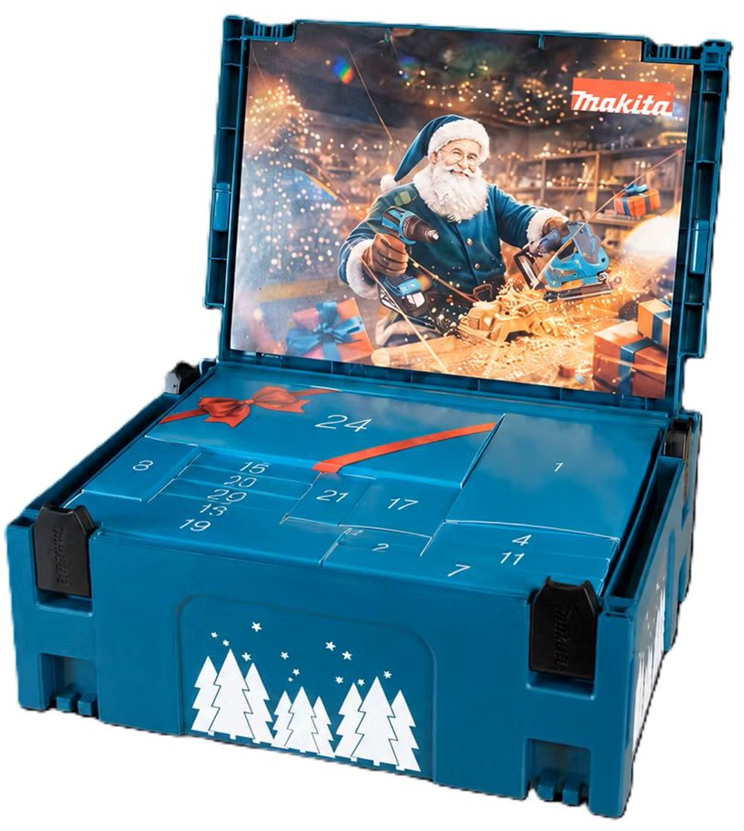 MAKITA Adventskalender in MBox 2- met exclusieve artikelen - 24 verrassingen- Limited Edition - accuboor kerstkado voor Makita fans P-84894 thumbnail 2