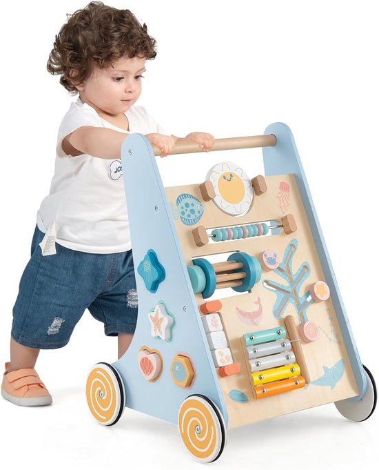 KOMFOTTEU Houten loopwagen