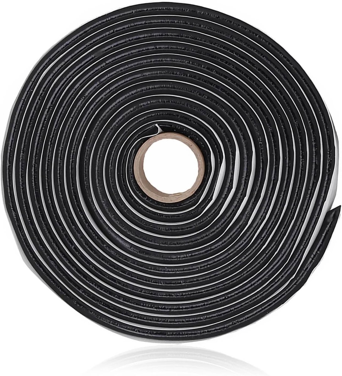 Butyl koord - Zwart - 9 mm x 4 m - Zelfklevend waterdicht afdichtingskoord - Voor auto en vrachtwagen
