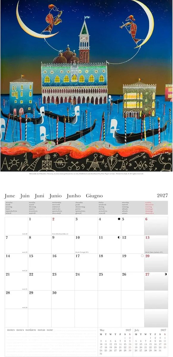 Meloniski da Villacidro Kalender 2027