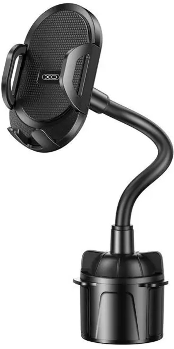 XO-C105 Telefoonhouder Auto - Bekerhouder Autohouder - 360° Draaibaar - Flexibele Nek - Universeel voor Smartphones - Universele Car Cup Holder- Zwart
