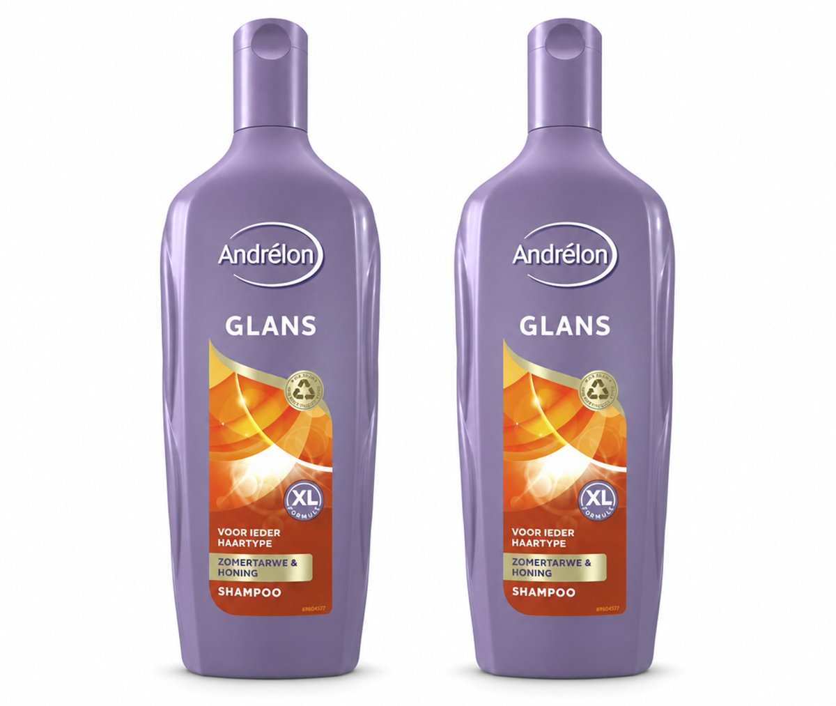 2 x Andrélon - Glans - Shampoo - 450 ml - Bulkverpakking - 2 stuks